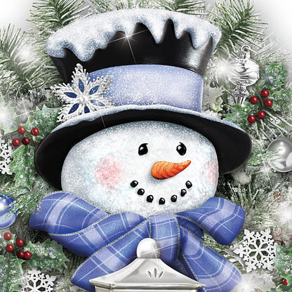 🔥Buy 2 Get Free Shipping🔥🎁"A WARM WINTER WELCOME" SNOWMAN WREATH 🌲Self-adhesive wall paste⛄
